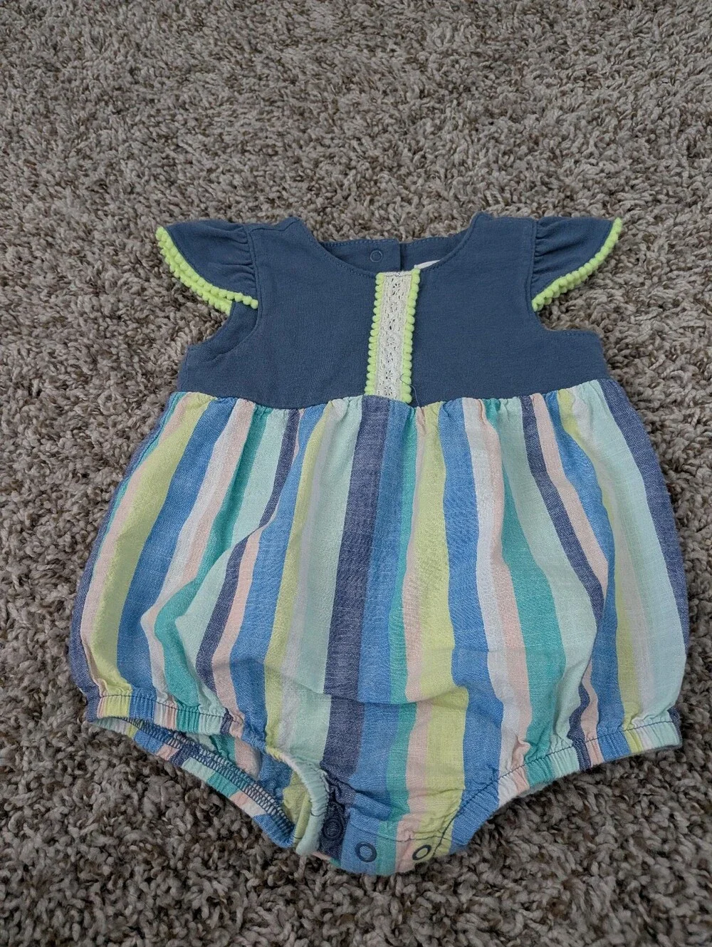 Cat & Jack Baby Romper 3-6M Multicolor Striped